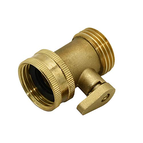 Accessori di giunzione per tubi flessibili Tap da giardino Femmina da 3/4 a 3/4 Valvola di irrigazione in ottone maschile Valvola di irrigazione 1-modo Mobile in metallo Connettori for tubi for acqua