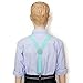 Toddler Kids Boys Girls Child Suspender Bow Tie (Teal)