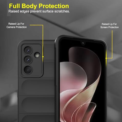 Image of Zapcase Back Case Cover for Samsung Galaxy M36 5G | Compatible for Samsung Galaxy M36 5G Back Cover | Liquid Silicon Magic Case with Camera Protection| Black