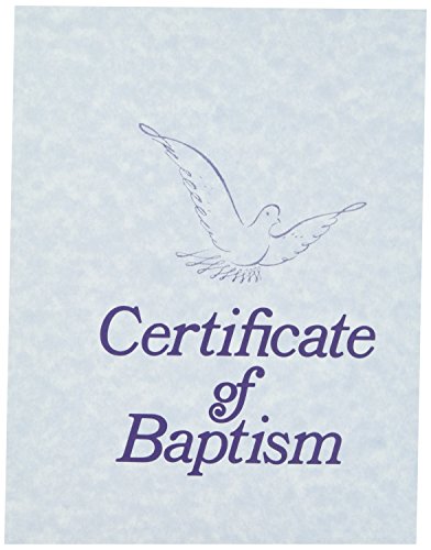 Certificate-Baptism w/Envelope (6 Pack)