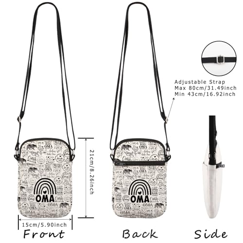 WCGXKO Mother’s Day Gift Grandma Birthday Gift Best Nana Lolli Granny Mimi Nanny Oma Nonna Grammy Gigi Ever Crossbody Bag2