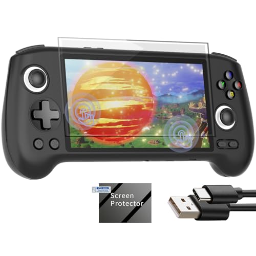 ANBERNIC RG556 android 13 ゲーム機 ポータブルゲーム機 5G WiFi 4.2 Bluetooth クラシックゲーム 5.48インチIPSディスプレイレトロゲームコンソール (RG556-ブラックです)