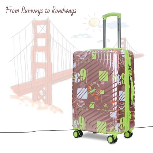 Image of AMERICAN TRAVELLER Urban SF Trolley Bag Single Small Size | Durable Hard Shell, TSA-Type Lock, 360 Disc Spinner Wheels, Expandable Luggage