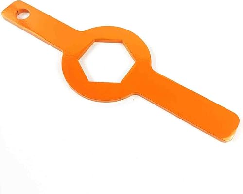 Llave inglesa de tuerca de tina, llave inglesa GE para arandela (1-11/16 pulgadas solo arandela GE) con recubrimiento en polvo acabado en naranja