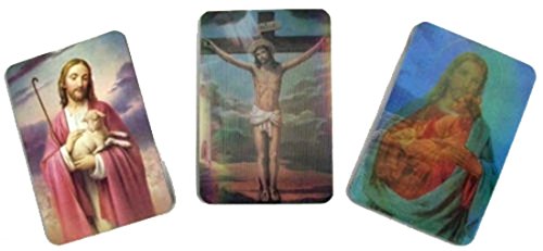 6 Pieces Bulk LOT of Religious JESUS 2D Novelty Wallet Size Magnetic Name Phone Address Books