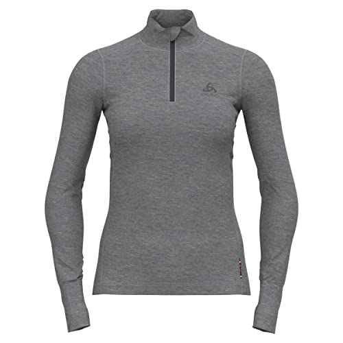 Odlo Damen Funktionsunterwäsche Langarm Shirt mit Reißverschluss 100%...