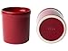 American Mug Pottery Ceramic Utensil Crock Utensil Holder, Made in USA, Burgundy / Red