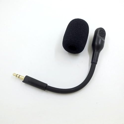 Miniatura 2 de Yaowanguan Barracuda X Micrófono,Mic Reemplazo Desmontables 3.5mm Game Boom Cancelación Ruido Micrófono Con Espuma Para Razer Barracuda X Auriculares Inalámbricos Multiplataforma Negro
