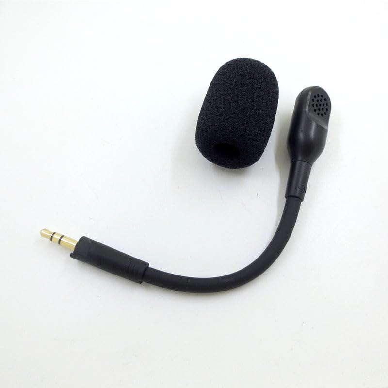 Barracuda X Mikrofon,Mic Zamiennik Odłączany 3.5mm Game Boom Redukcja Szumów Mikrofon w/Foam do Razer Barracuda X Bezprzewodowy Słuchawkowy(Czarny)