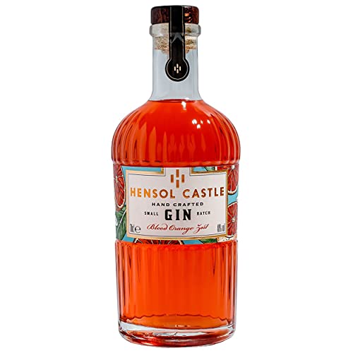 Hensol Castle Gin 70cl - Blood Orange Zest | Award Winning Citrus Flavoured Gin Distilled in Wales with Juniper & Blood Orange Botanicals | A Unique Twist on our Premium London Dry Gin (40% ABV)