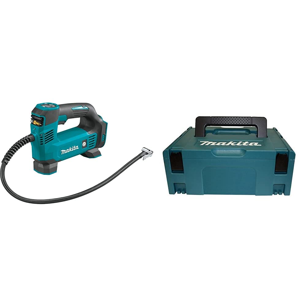 Makita DMP180Z Kompressor 8,3 bar 18 V (ohne Akku, ohne Ladegerät) & Makpac Größe 2, 821550-0