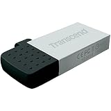 Transcend JF380G - 32GB OTG Conector Dual: USB 2.0. + microUSB, Metálico Plateado