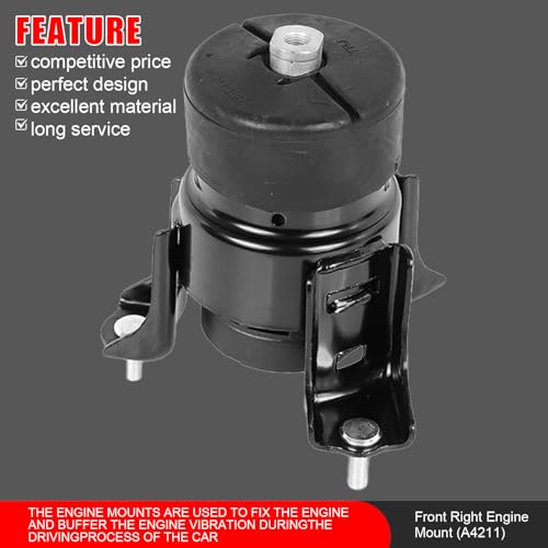 4Pcs Engine Motor and Trans Mounts Compatible with 2007-2011 Toyota Camry 2.4L Replace A4211 A4207 A4274 A62009 by zaygyize - Used condition - Image 7