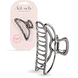 Kitsch Metall-Haarspangen für Damen – Robuste und elegante Metallklammern, perfekt für den Alltag und besondere Anlässe – Hämatit, 1 Stück