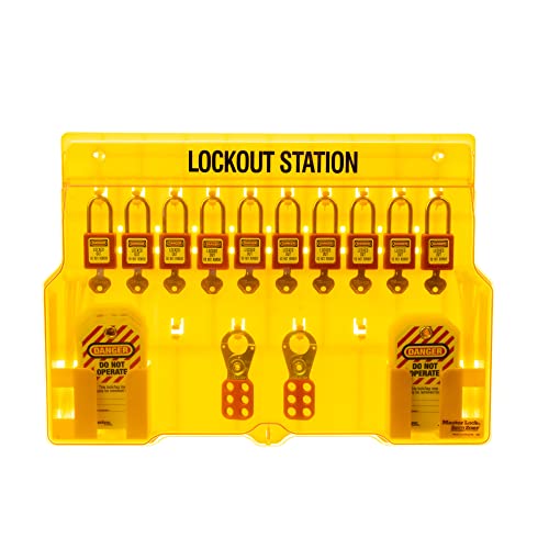 Master Lock ml1483 Lockout Station, 10-lock