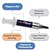 Thermal Paste for Computer CPU GPU Laptop 12.8W/mk Made in USA 4 Gram High Thermal Conductivity - Non Corrosive/Non-Conductive All Processor