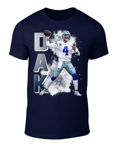 Dallas Dak Prescott Spray Paint Style Throwback Style T-Shirt Men's Adult