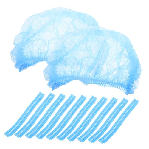 HOLIDYOYO 100pcs Disposable Mesh Caps Non Woven Hairnets for Food Industry Versatile Fit Stylish Protects Against Hair Fall for Chefs and Workshops