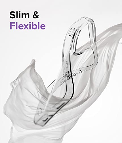 Image of Ringke Air Compatible with iPhone 14 Pro Case Cover Transparent Lightweight Soft Flexible TPU Scratch Resistant Natural Form iPhone 14 Pro Back Cover - Clear