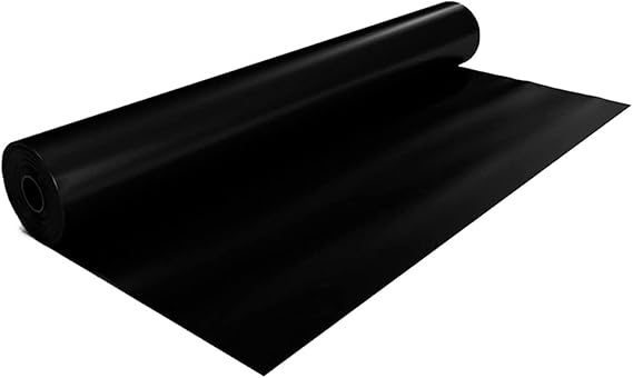 Image Fish Pond Liner, Impermeable HDPE Pond Liner Skin, Koi Pond/Fountain/Stream Liner (Color : Black, Size : 3x3/9.8x9.8ft)