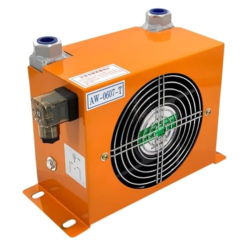 Enfriador de aire hidráulico AC DC radiador de aceite AJ0607T-CA de 30L/min ventilador intercambiador calor