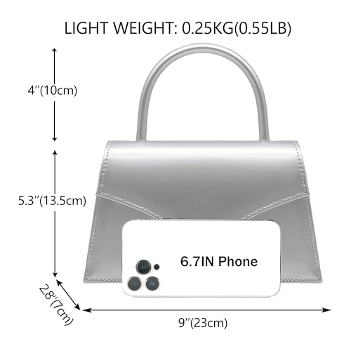 Image of Women's Evening Bag Bridal Party Clutch Purses Cocktail Prom Handbags with Patent Leather
