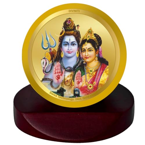 Cadre photo Shiv Parvati Ji idole de voiture prière religieuse Pooja
