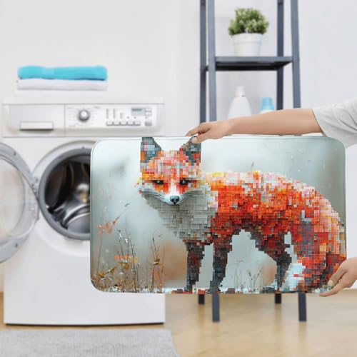 Alfombras de baño de microfibra Pixel Fox juego premium de 3 piezas textil suave para inodoro 8