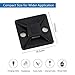 10Gtek Self Adhesive Cable Tie Mounts - 3M Strongly Adhesive-Backed Zip Tie Base Holders for Home, Office Cable Wire Management(19.5mm x 19.5mm, Black, 100pack)