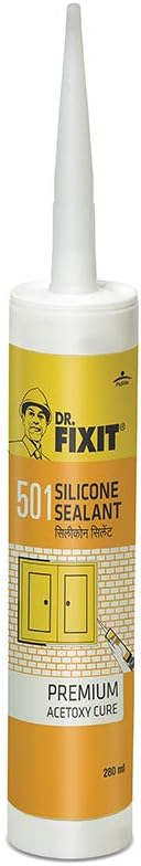Dr.Fixit Silicone Sealant GPS Premium Acetoxy Cure (Clear, 280ml)