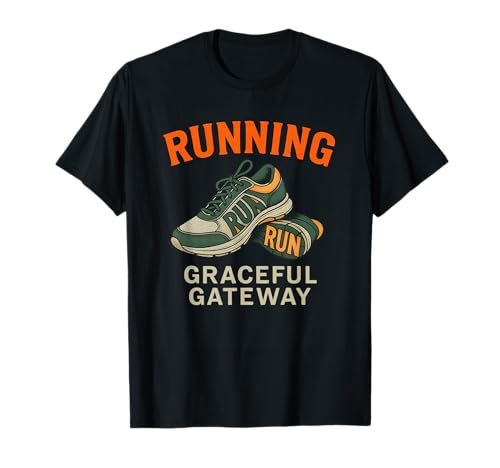 Running Graceful Gateway Marathon Jogging Runner T-Shirt