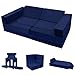 MeMoreCool Spielsofa Schlafsofa Kinder, Schaumstoff Soft Bausteine Couch, Fancy Spielsofa einen aufregenden Indoor-Spielplatz für das Kinderzimmer, Kuschelecke ideal für Kinder, Blau soft günstig Kaufen-MeMoreCool Spielsofa Schlafsofa Kinder, Schaumstoff Soft Bausteine Couch, Fancy Spielsofa einen aufregenden Indoor-Spielplatz für das Kinderzimmer, Kuschelecke ideal für Kinder, Blau