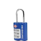 Samsonite Travel Sentry 3 Dial Combination Lock 2 Pack (2 Pack, Blue(86549-1090))