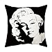 YZSQC Marilyn Monroe Federe Per Cuscino 4 Pezzi Federa Per Cuscino,Per Divano Famiglia Soggiorno Camera Da Letto Decorazione 45 X 45 Cm