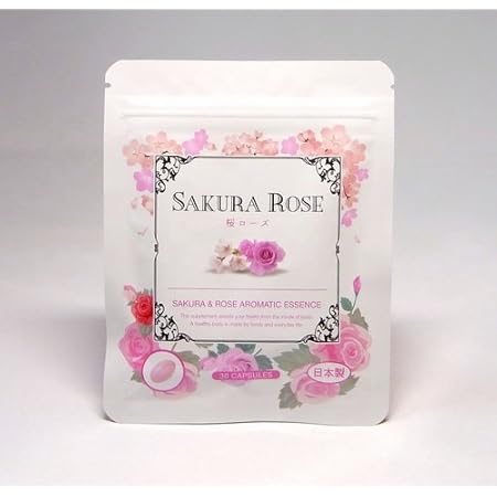Amazon 濃縮生サプリ 桜ローズ 30粒入り カプセルから香る濃厚成分 桜とローズの香り 口臭清涼剤 通販