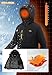 Libin Skijacke Herren Warme Winterjacke Funktionsjacke Winter Snowboardjacke Softshelljacke Outdoorjacke Wasserdicht Atmungsaktiv Wanderjacke Snowboard Jacke Männer Schwarz L