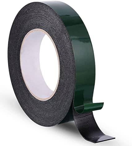 FEYZAYAPI Çift Taraflı Köpük Bant Eva Montaj Bandı Siyah 25 mm x 10 Metre - Görsel 1