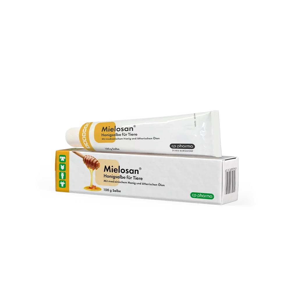 cp-pharma Mielosan Honigsalbe | 100 g | Hautpflege für Tiere | Mit Honig & ätherischen Ölen