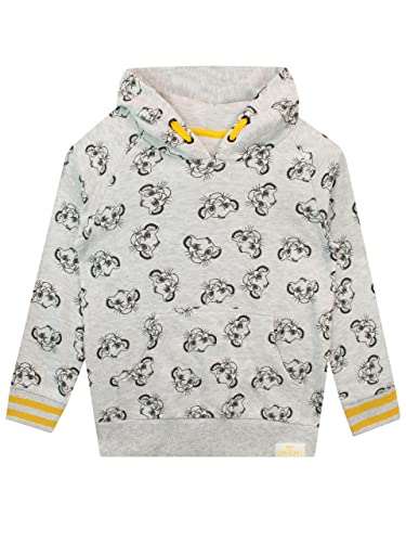 Disney Sudadera con Capucha para niños Lion King El Rey león Gris 6-7 Años