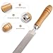 MOLILON 5pcs Wooden File Handle with Strong Metal Collars, Large Wood Handle for 10