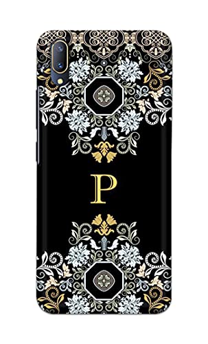 Image of Printed Hard Back Cover Case for Vivo V11 Pro Back Cover (Alphabet P) -1803