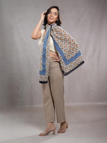 Image of Viscose Scarf for Women | Lightweight & Long | Stole for Women - Stylish Design | Neck Scarf, Hair Scarf, & Head Scarf for Women & Girls | All Season Accessory