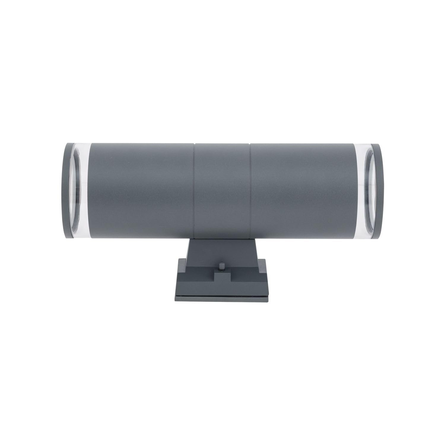 Außenwandlampe Up Down H: 35 cm schmal IP44 2-flammig E27 Aluminium Modern indirektes Licht Fassadenstrahler Wandlampe außen Haus Terrasse