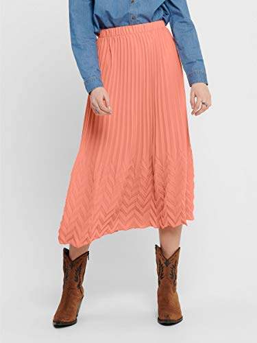 Only Onlkelina Midi Skirt Wvn Gonna, Terracotta