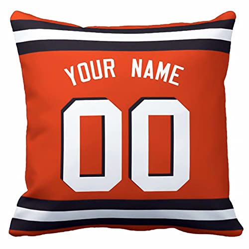 Image of ANTKING Throw Pillow 2 Pack with Custom Name and Number Personalized Gift for Men Women Boys