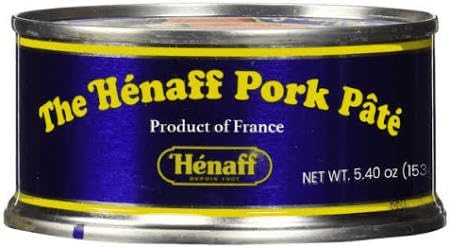Henaff Pork Pâté 5.4 Ounce (154g), Ready-to-Eat Hot or Cold, Authentic French Recipe, Product of France – Pack of 2