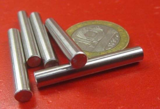 Oversized 18-8 Stainless Steel Dowel Pin 3/16" Diameter x 1.25" Length 20 Pcs