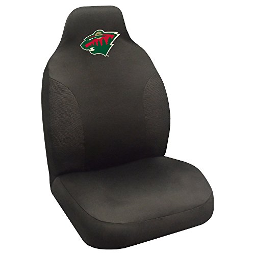 Funda de asiento Minnesota Wild para tapicería dañada con protección NHL negra