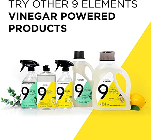 9 Elements All Purpose Cleaner, Kitchen, Floor, & Bathroom Cleaner, Lemon Multi Surface Cleaning Vinegar Spray, 18 Oz Bottles (Pack Of 3) #TOP7