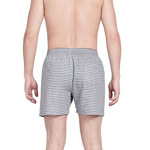 Image of Pepe Jeans Men's Cotton Boxer Shorts Relaxed Fit Striped Boxers (Pack of 2)